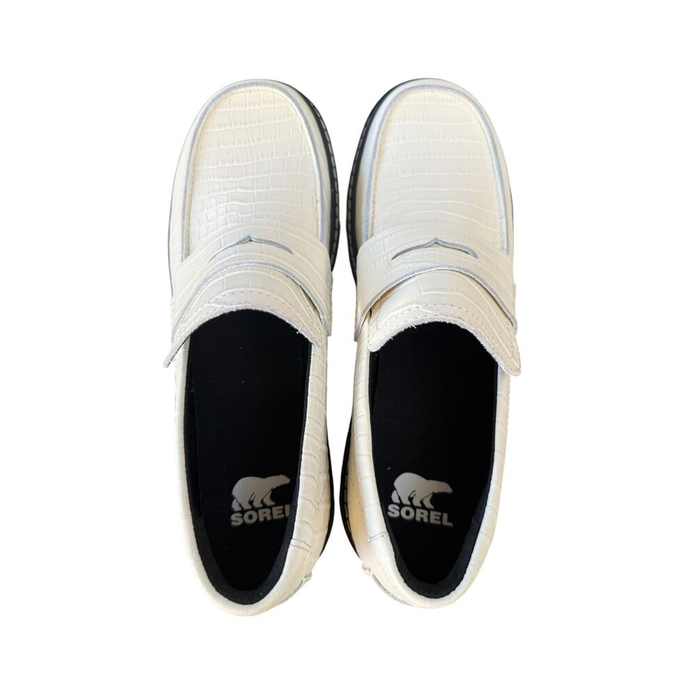 Sorel Joan Now City Loafer in Chalk/Black – Sz 8.5M - Picture 7 of 10
